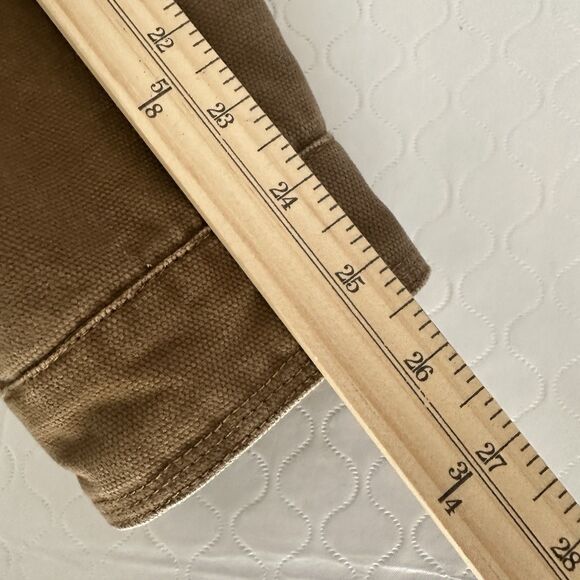 Levis Trucker Jacket Mens Small Brown Cotton Twill Full Zip Quilted Lined - Picture 14 of 16